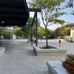 Bonita High School - In the court yard, for the new gym and old gym.