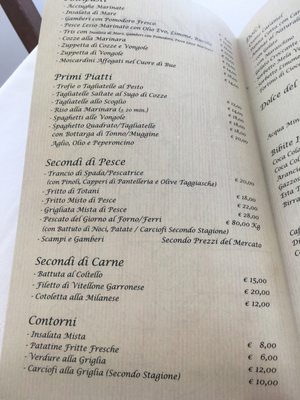 Menu photo 1 Ristorante Nazionale Noli, SV