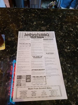 Menu photo 8 Jethro's BBQ Southside Des Moines, IA