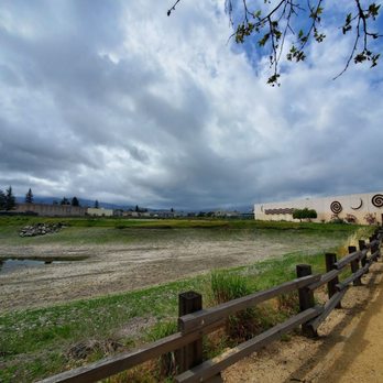 Edith Morley Park - Essence of Water artwork in the distance - Parks Near Me - Campbell, California