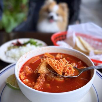 Tia Juana Mexican Grill - Large Menudo w/ pata, hominy, and choice of corn or flour tortillas | $16 - Mexican Near Me - Sunnyvale, California Tia Juana Mexican Grill - Large Menudo w/ pata, hominy, and choice of corn or flour tortillas | $16 - Mexican Near Me - Sunnyvale, California