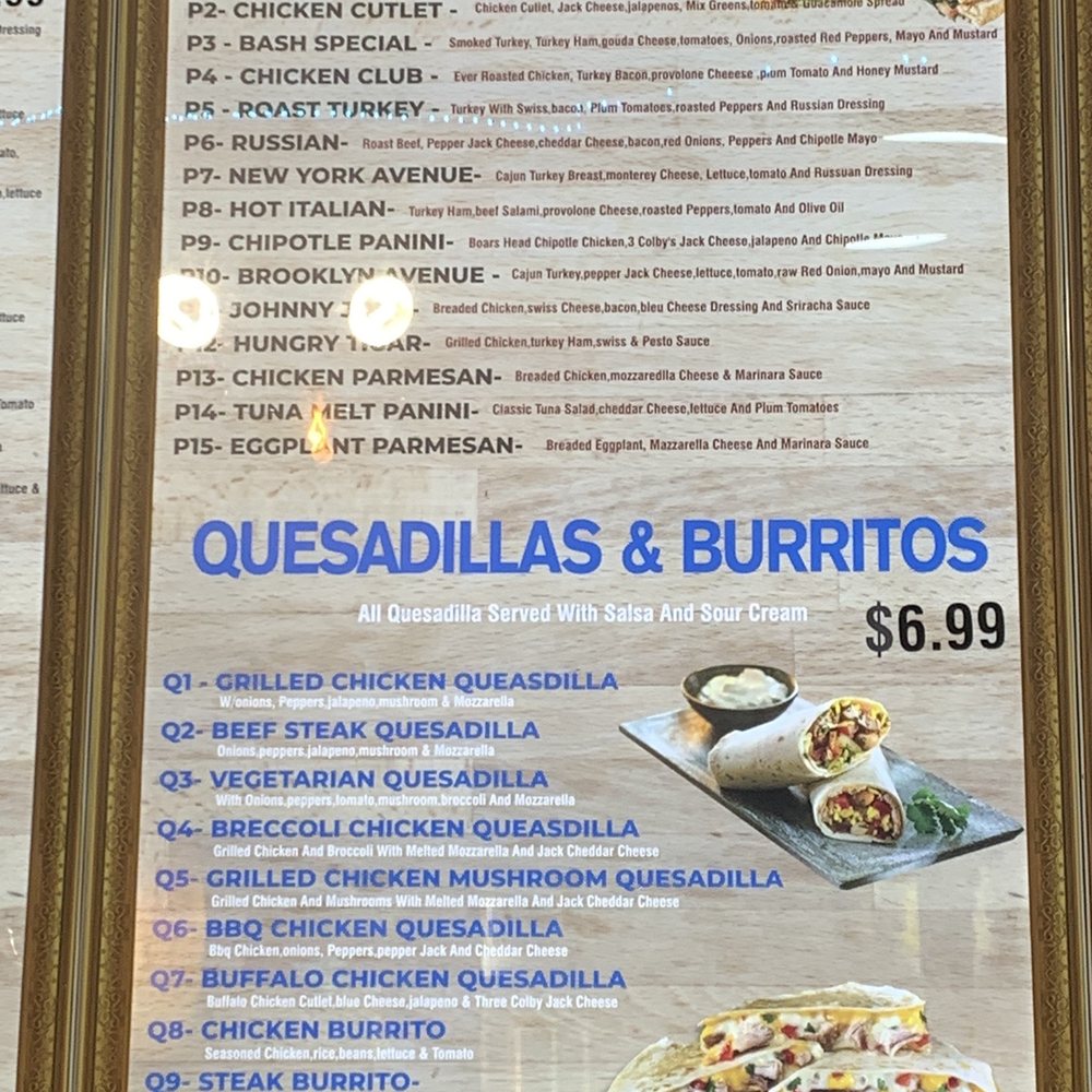 Rocky Supermarkets - a menu for quesadillas and burritos - Grocery Near Me - Brooklyn, New York