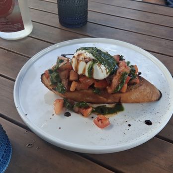 Fattoria E Mare - Bruschetta of the day with Burrata - Italian Near Me - Half Moon Bay, California Fattoria E Mare - Bruschetta of the day with Burrata - Italian Near Me - Half Moon Bay, California