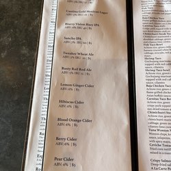 The Tiki Tiki Lounge - Menu