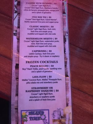 Menu photo 8 Island Time Bar & Grill Bradenton Beach, FL