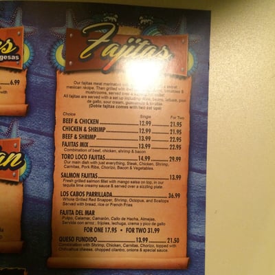 Menu photo 4 Los Cabos Mexican Bar & Grill Memphis, TN