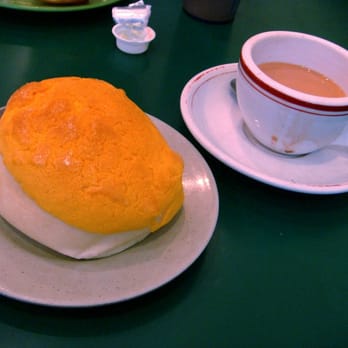 Lido Restaurant - Pineapple bun and milk tea - Hong Kong Style Cafe Near Me - Richmond, British Columbia