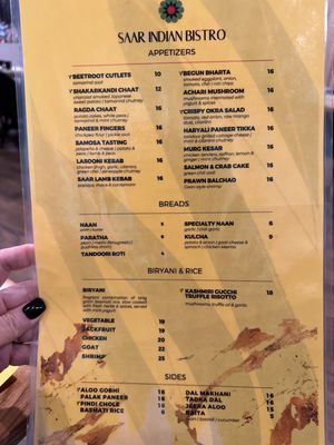 Menu photo 8 Saar Indian Bistro New York, NY Menu photo 8 Saar Indian Bistro New York, NY