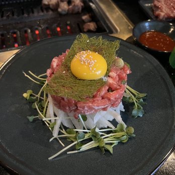 Honest Grill - beef tartare... bit too salty. maybe the bibimbap or noodle is better. - Barbeque Near Me - Centreville, Virginia Honest Grill - beef tartare... bit too salty. maybe the bibimbap or noodle is better. - Barbeque Near Me - Centreville, Virginia