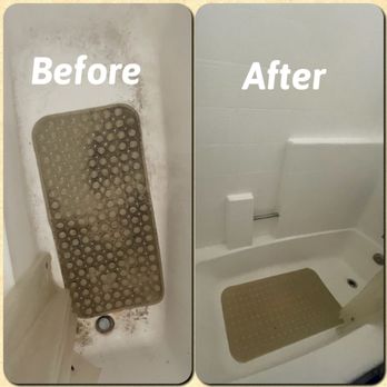 Unbound Cleaning Service - Customer was satisfied with their tub looking like new again. - Home Cleaning Near Me Unbound Cleaning Service - Customer was satisfied with their tub looking like new again. - Home Cleaning Near Me