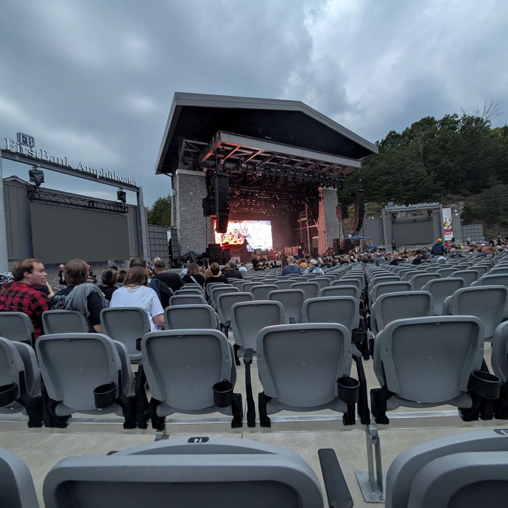 Amphitheater before thunderstorm on 9/21/25.
