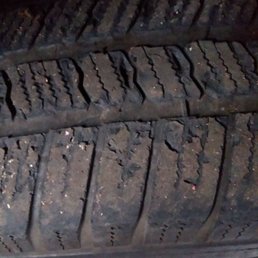 Under 12 weeks and you're tired supposed to look like this? Alexander Auto Sales sells cars with dangerous tires