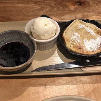 The Cookery - The Dutch Baby with cream cheese ice cream - Seafood Near Me - Seward, Alaska