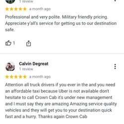 Crown Cab  - Thanks so much!