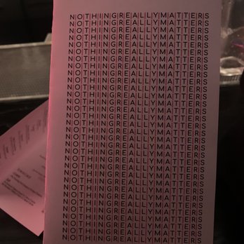 Nothing Really Matters - Menu - Cocktail Bars Near Me - New York, New York