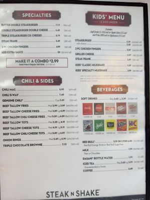 Menu photo 1 Steak ’n Shake Broken Arrow, OK Menu photo 1 Steak ’n Shake Broken Arrow, OK