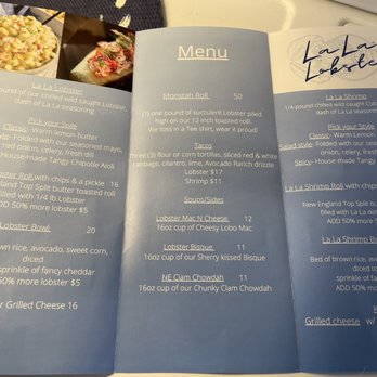 La La Lobster - Cape May - Menu - Seafood Near Me - Cape May, New Jersey