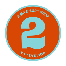 2 Mile Surf Shop - Round Logo
