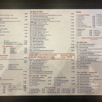 Pho 2 To - Menu 7/2021 - Vietnamese Near Me - Westminster, California