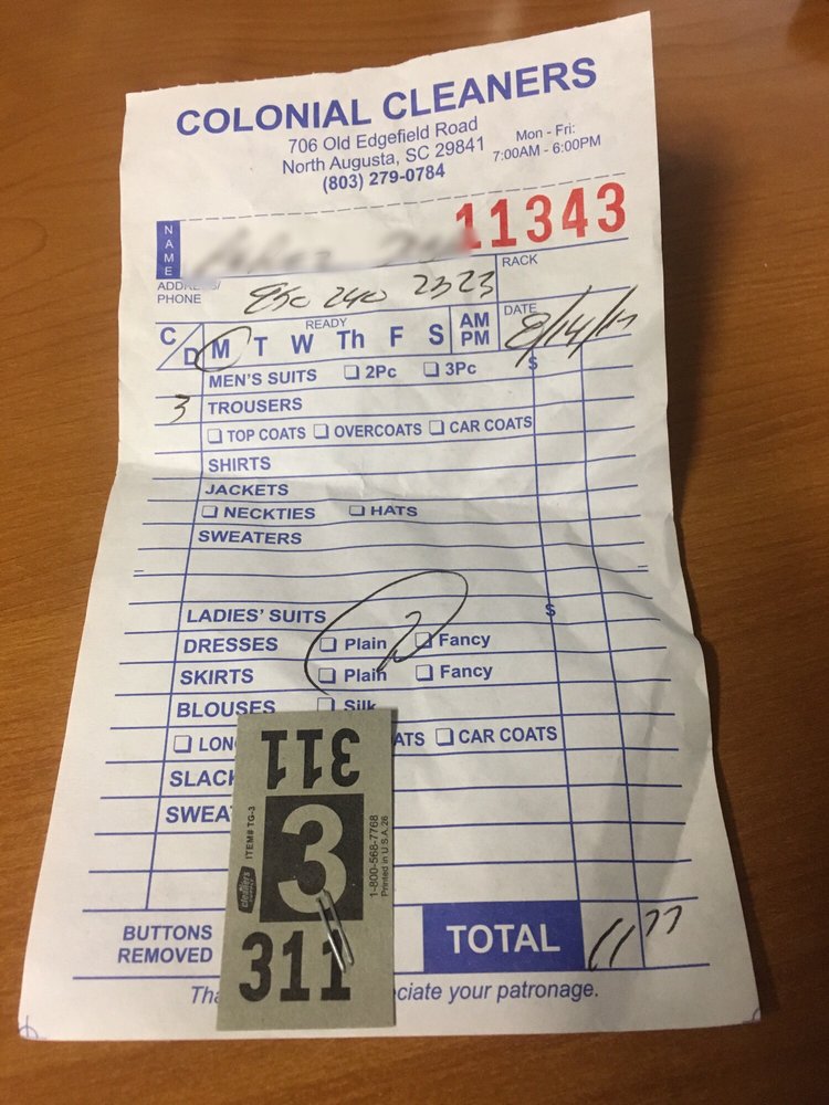 COLONIAL CLEANERS Updated August 2024 706 Old Edgefield Rd, North