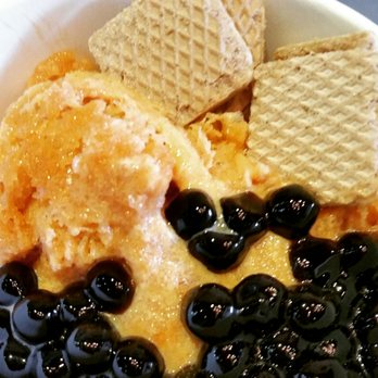Kung Fu Tea - Thai iced tea snow cream with boba and wafers - Coffee & Tea Near Me - Brooklyn, New York