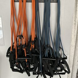 Motivation Station - Elastic exercise tubing for group fitness classes.