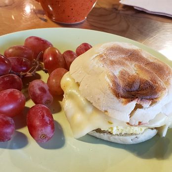The Coffee Factory - Bacon egg english muffin (without any bacon). Please add bacon to your sandwich. When you can't taste it or see it, you have a problem. - Coffee & Tea Near Me - Muskegon, Michigan The Coffee Factory - Bacon egg english muffin (without any bacon). Please add bacon to your sandwich. When you can't taste it or see it, you have a problem. - Coffee & Tea Near Me - Muskegon, Michigan