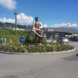 Station de ski les saisies - Ça c'est du mountain bike ;)