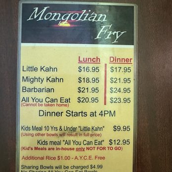 Mongolian BBQ - Menu prices as of September 2025 - Mongolian Near Me - Spokane, Washington Mongolian BBQ - Menu prices as of September 2025 - Mongolian Near Me - Spokane, Washington