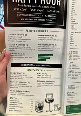 Menu photo 6 Pub W Tulsa, OK