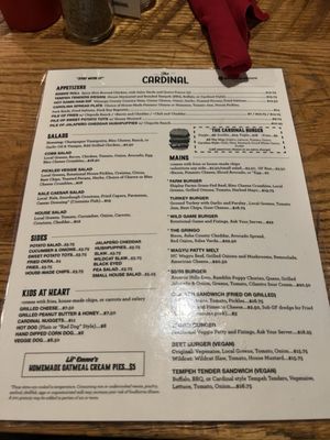 Menu photo 2 The Cardinal Boone, NC