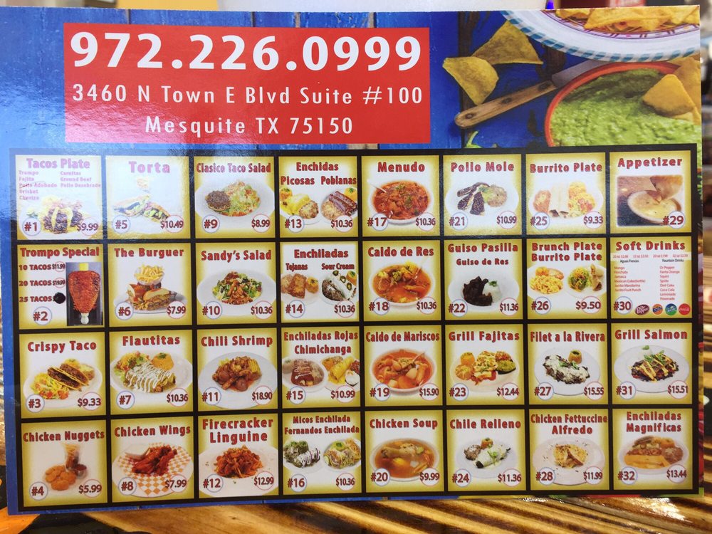 TACO FANATICO Updated October 2024 3460 N Town E Blvd, Mesquite