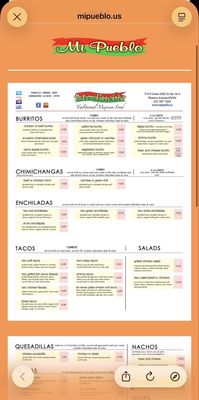 Menu photo 1 Mi Pueblo Mexican Food Phoenix, AZ Menu photo 1 Mi Pueblo Mexican Food Phoenix, AZ