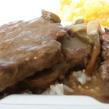 KJ's Market - Beef patties with onions and peppers and white rice with mac N cheese - Grocery Near Me - Grovetown, Georgia KJ's Market - Beef patties with onions and peppers and white rice with mac N cheese - Grocery Near Me - Grovetown, Georgia