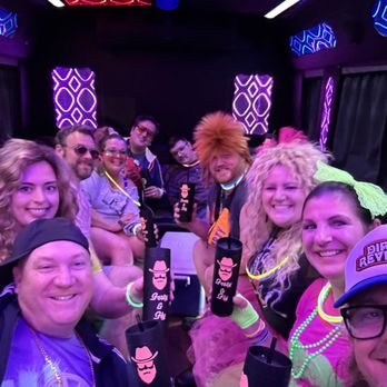 Royal Party Bus - More party bus celebrating my husband's 40th - Limos Near Me - Stockton, California Royal Party Bus - More party bus celebrating my husband's 40th - Limos Near Me - Stockton, California