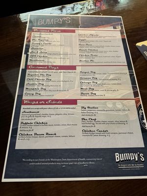 Menu photo 6 Bumpy's Tavern Puyallup, WA Menu photo 6 Bumpy's Tavern Puyallup, WA