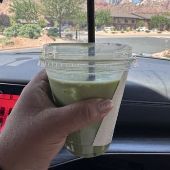 FeelLove Coffee Zion - Iced matcha vanilla latte - Coffee & Tea Near Me - Springdale, Utah FeelLove Coffee Zion - Iced matcha vanilla latte - Coffee & Tea Near Me - Springdale, Utah