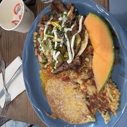 The huevos rancheros breakfast plate The huevos rancheros breakfast plate