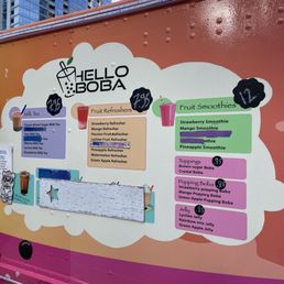 Boba truck around Tribune Tower