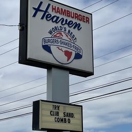 a sign for hamburger heaven a sign for hamburger heaven