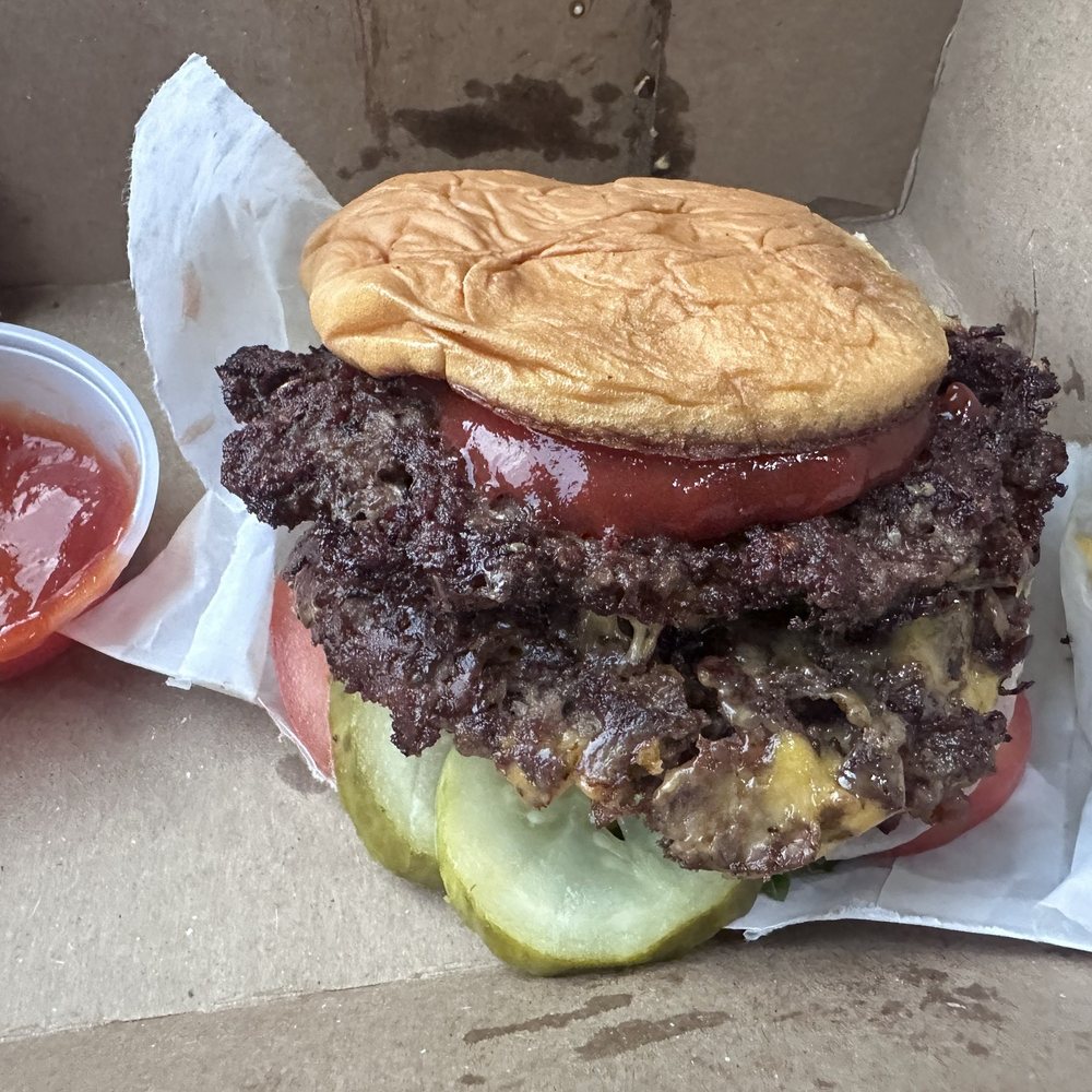 Shake Shack - Extra well done Double Shack burger - Hot Dogs Near Me - Cherry Hill, New Jersey Shake Shack - Extra well done Double Shack burger - Hot Dogs Near Me - Cherry Hill, New Jersey