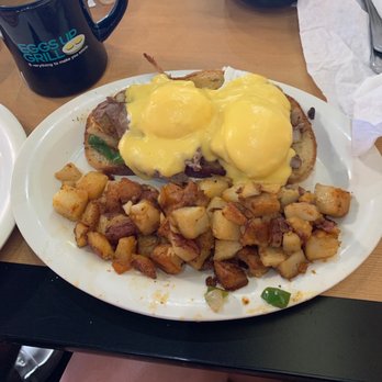 Eggs Up Grill - Philly Cheese Steak Benedict - Breakfast & Brunch Near Me - Myrtle Beach, South Carolina