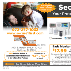 Secure 1  First - Money mailor ad's.
