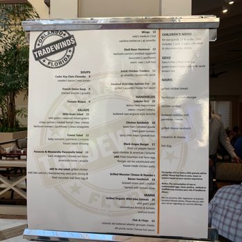 Tradewinds Restaurant - Menu - American Near Me - Orlando, Florida