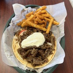Mr Gyros - Gyro with fries.