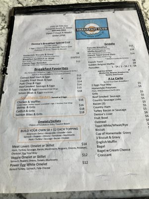 Menu photo 2 Breakfast Club Pompano Beach, FL