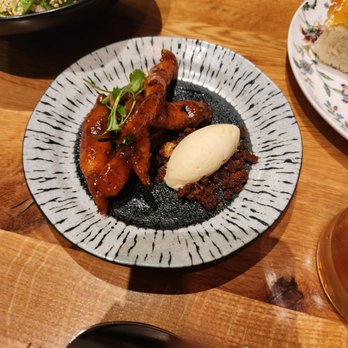 Rooster & Owl - BBQ Carrots with cornbread ice cream - New American Near Me - Washington, DC, District of Columbia Rooster & Owl - BBQ Carrots with cornbread ice cream - New American Near Me - Washington, DC, District of Columbia