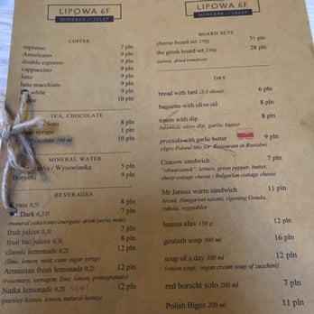 Krakó Slow Wines - Menu I - Wine Bars Near Me - Kraków, Massachusetts