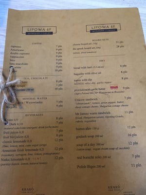 Menu photo 1 Krakó Slow Wines Kraków, MA