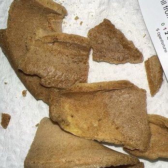 Gohan A.Y.C.E Buffet - Burnt fortune cookie. Very hard to bite. - Buffets Near Me - Tracy, California Gohan A.Y.C.E Buffet - Burnt fortune cookie. Very hard to bite. - Buffets Near Me - Tracy, California